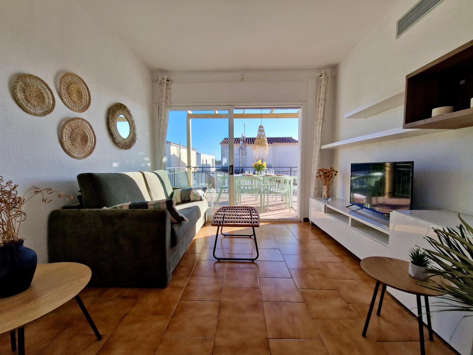 Gorgot P1 I Apartamento Con Terraza Y Piscina Comunitaria Cerca De La Playa Empuriabrava Eksteriør billede